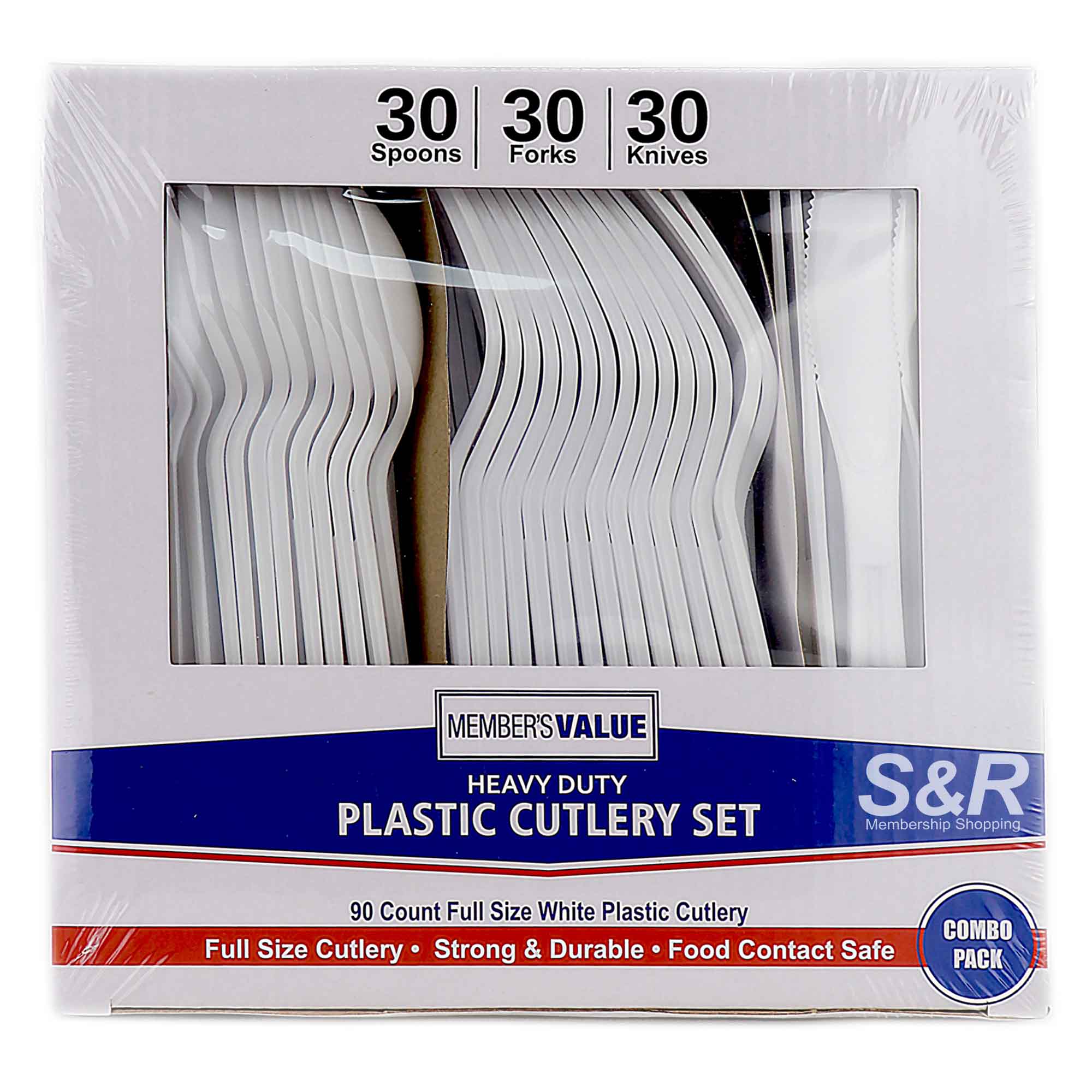 Member's Value Heavy Duty Plastic Cutlery 1 box